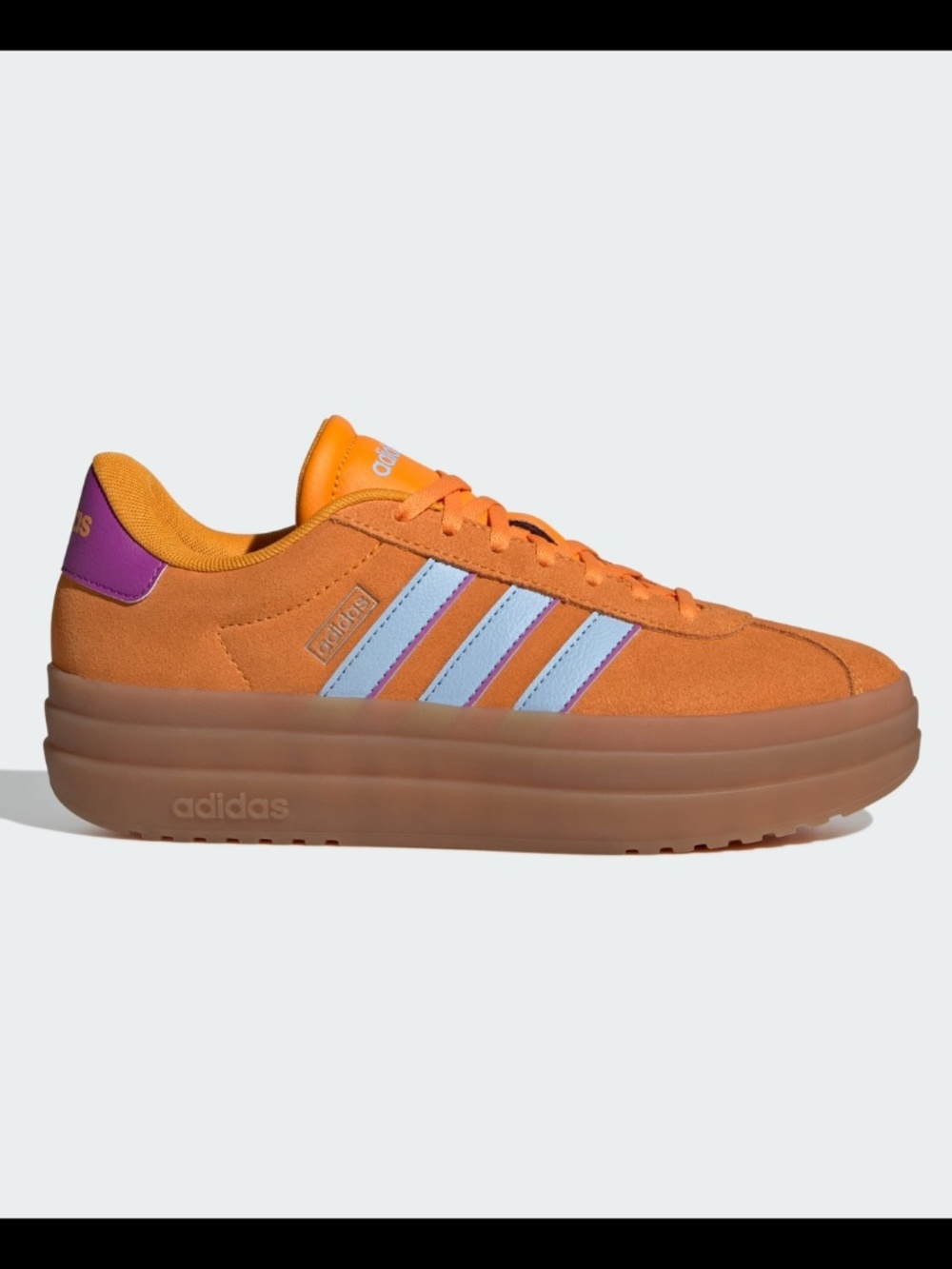 ADIDAS Women's VL Court Bold Crew Orange/Blue/Purple Burst US 9.5